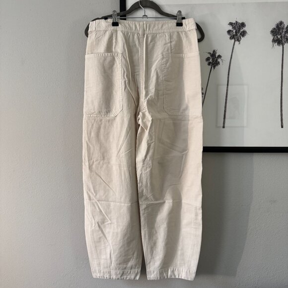 Everlane | NWT The Fatigue Barrel Pant in Birch/Bone Cream/White Size 8 - Picture 10 of 12